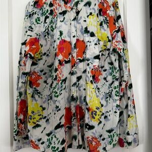 Gap Shrunken Boyfriend button down cotton blouse XL